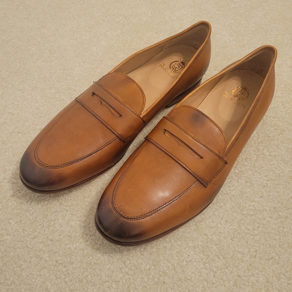 Rawls Tan Leather Penny Loafers